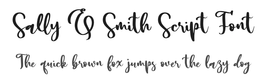 Sally & Smith Script Font by letterenastudios — Script Handwritten Font