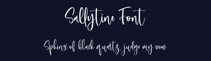 Sallytine Font by metafontsy — Script Handwritten Font — thumbnail 2