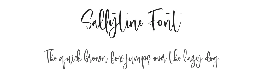 Sallytine Font by metafontsy — Script Handwritten Font