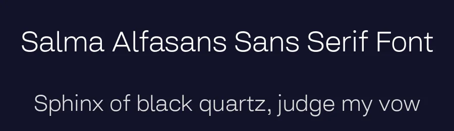 Salma Alfasans Sans Serif Font by alifinart — Sans Serif Font — thumbnail 2