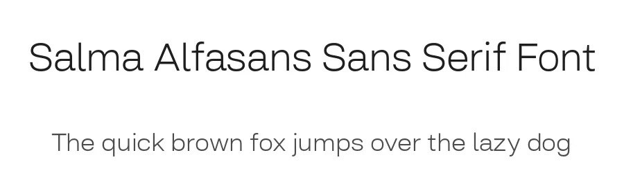 Salma Alfasans Sans Serif Font by alifinart — Sans Serif Font