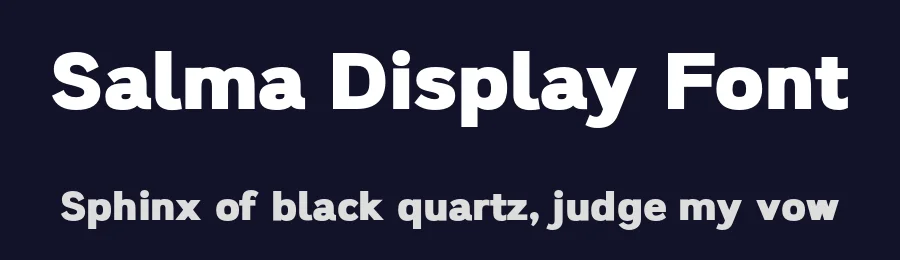 Salma Display Font by alifinart — Sans Serif Font — thumbnail 2
