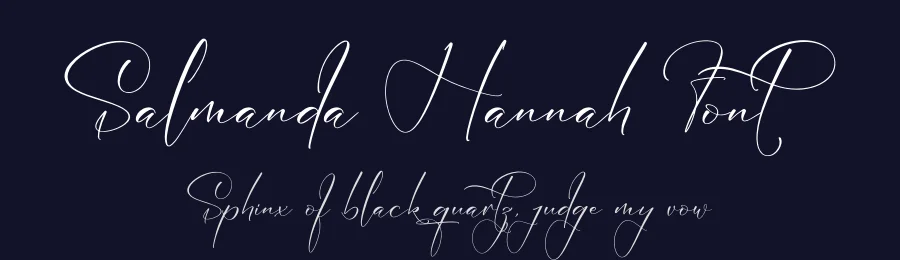 Salmanda Hannah Font by letterfabric — Script Handwritten Font — thumbnail 2