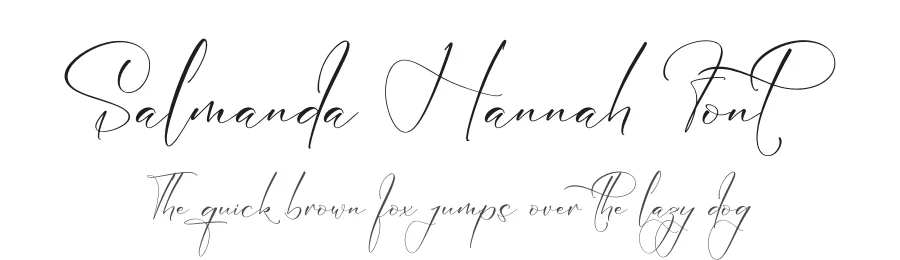 Salmanda Hannah Font by letterfabric — Script Handwritten Font