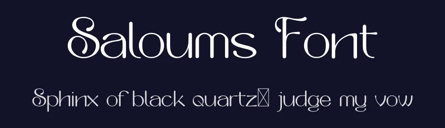 Saloums Font by Koplexsstudio — Display Font — thumbnail 2