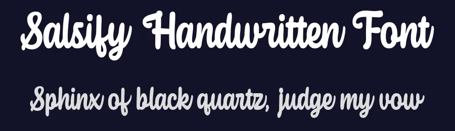 Salsify Handwritten Font by letterflystudio — Script Handwritten Font — thumbnail 2