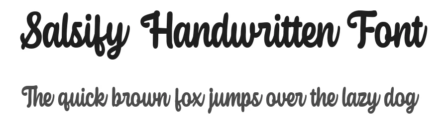 Salsify Handwritten Font by letterflystudio — Script Handwritten Font