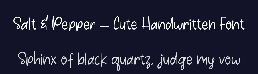 Salt & Pepper – Cute Handwritten Font by Almarkha Type — Decorative Font — thumbnail 2