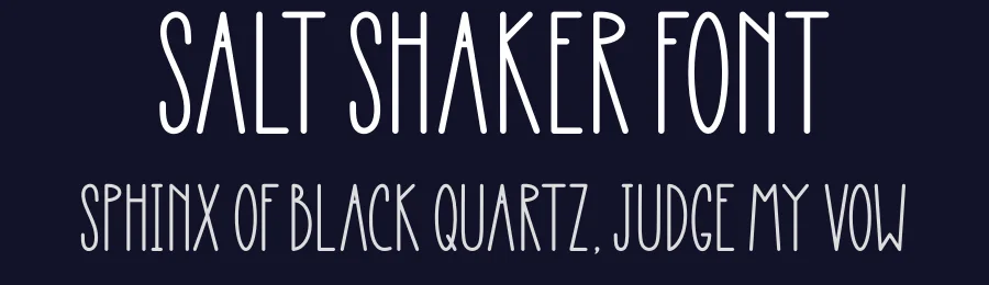 Salt Shaker Font by jimtypestudio — Display Font — thumbnail 2