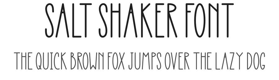 Salt Shaker Font by jimtypestudio — Display Font