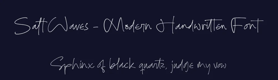 Salt Waves – Modern Handwritten Font by stylishtype.co — Script Handwritten Font — thumbnail 2