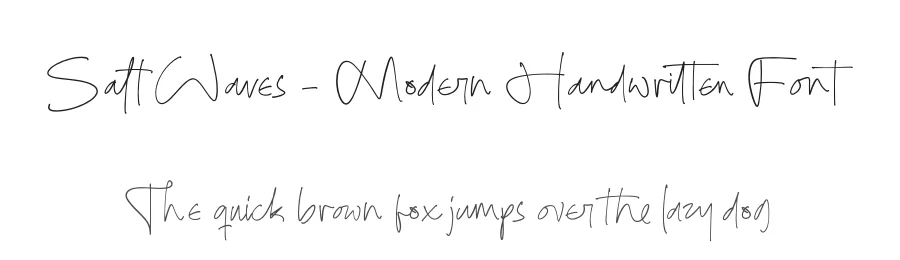 Salt Waves – Modern Handwritten Font by stylishtype.co — Script Handwritten Font