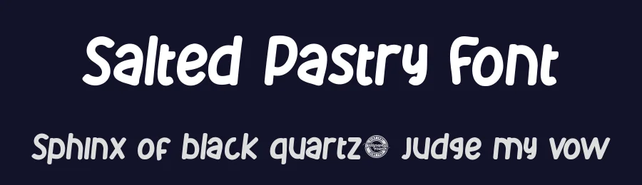 Salted Pastry Font by CalligraphyFonts.net — Display Font — thumbnail 2