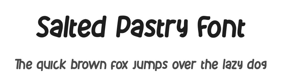 Salted Pastry Font by CalligraphyFonts.net — Display Font
