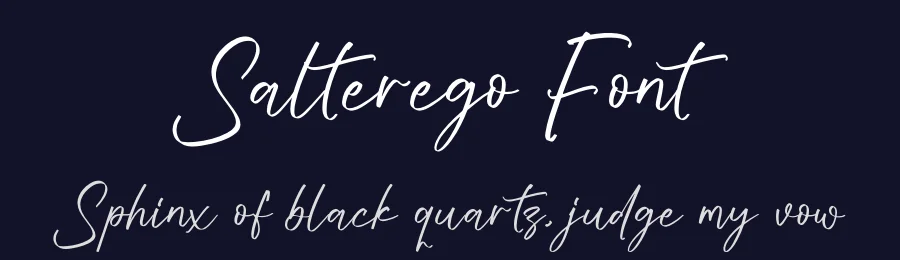 Salterego Font by glorytype — Script Handwritten Font — thumbnail 2