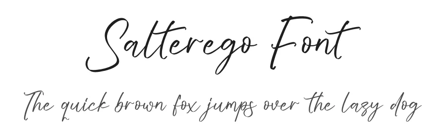 Salterego Font by glorytype — Script Handwritten Font