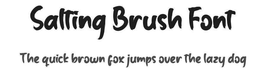Salting Brush Font by productype — Script Handwritten Font