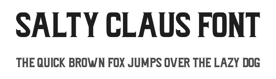 Salty Claus Font by Craftedtype — Display Font