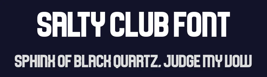 Salty Club Font by Craftedtype — Decorative Font — thumbnail 2