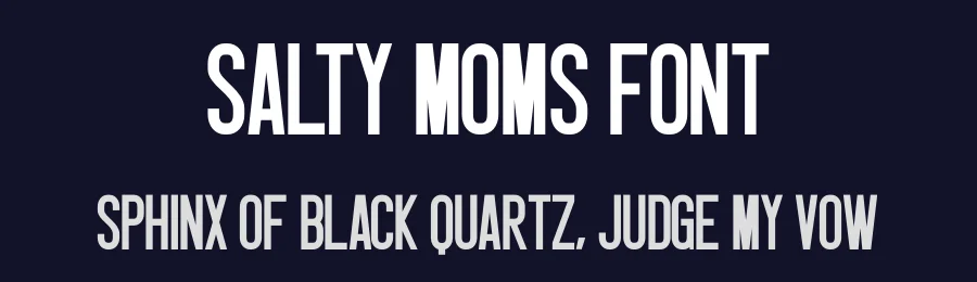 Salty Moms Font by Craftedtype — Decorative Font — thumbnail 2