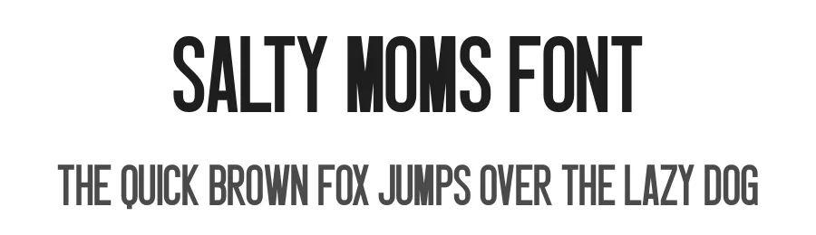 Salty Moms Font by Craftedtype — Decorative Font