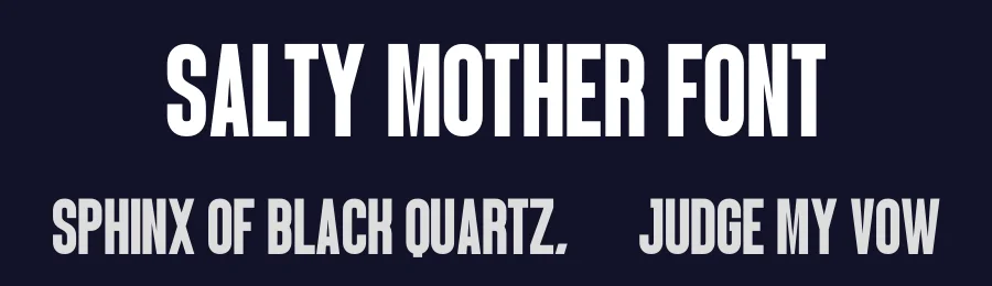 Salty Mother Font by Craftedtype — Decorative Font — thumbnail 2