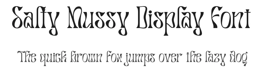 Salty Mussy Display Font by Dharmas Studio — Decorative Font