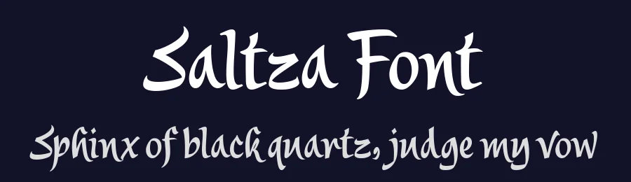 Saltza Font by Four Lines Std — Display Font — thumbnail 2