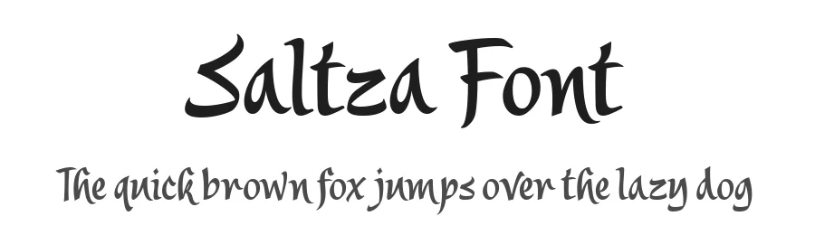 Saltza Font by Four Lines Std — Display Font
