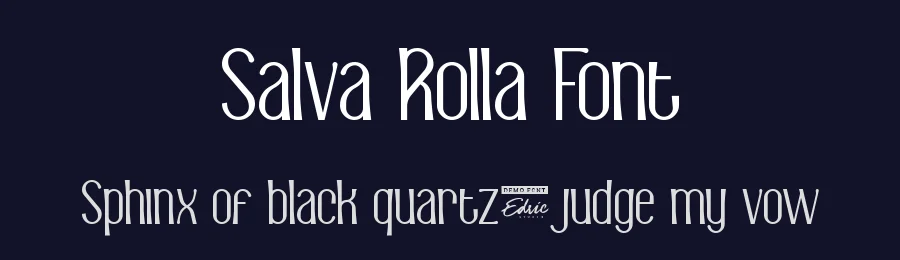 Salva Rolla Font by edricstudio — Display Font — thumbnail 2