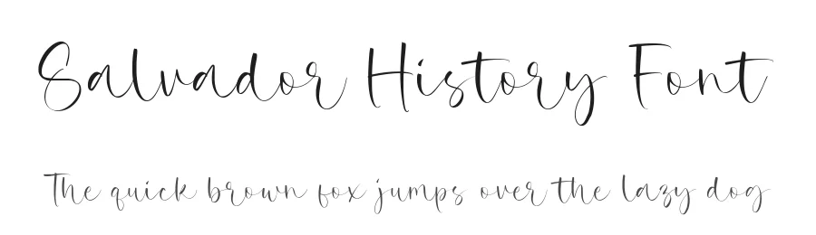 Salvador History Font by balpirick — Script Handwritten Font