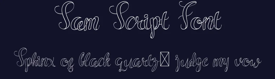 Sam Script Font by edricstudio — Script Handwritten Font — thumbnail 2