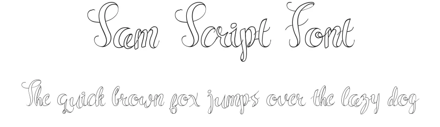 Sam Script Font by edricstudio — Script Handwritten Font
