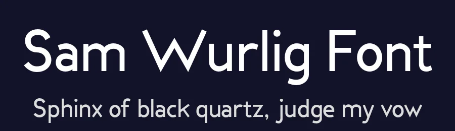 Sam Wurlig Font by Lutpi M27 — Sans Serif Font — thumbnail 2