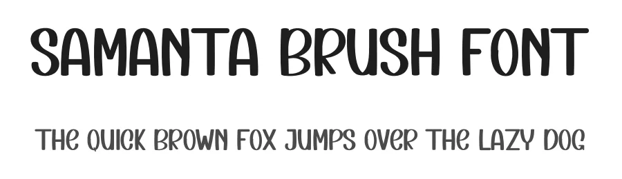 Samanta Brush Font by inermediaSTUDIO — Display Font