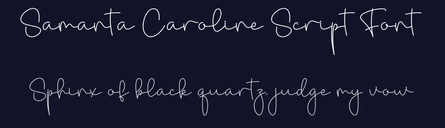 Samanta Caroline Script Font by creativeletter — Script Handwritten Font — thumbnail 2