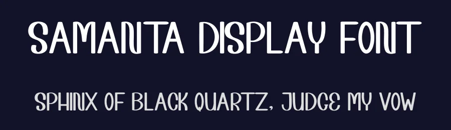 Samanta Display Font by inermediaSTUDIO — Display Font — thumbnail 2