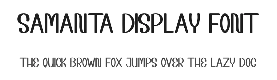 Samanta Display Font by inermediaSTUDIO — Display Font