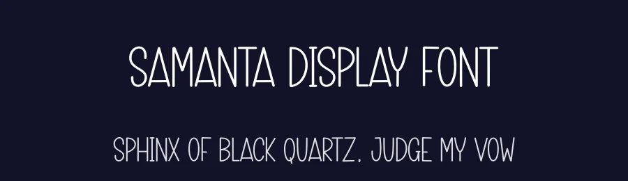 Samanta Display Font by andikastudio — Display Font — thumbnail 2