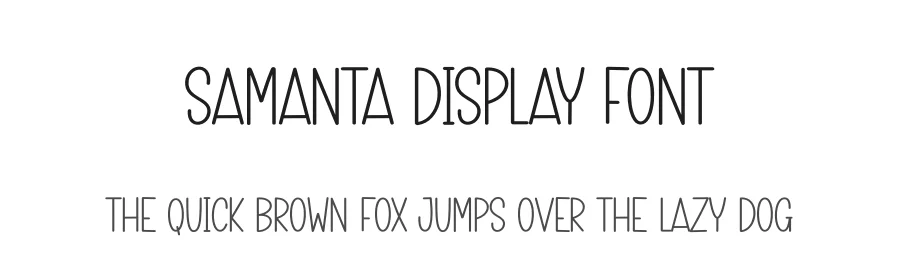 Samanta Display Font by andikastudio — Display Font