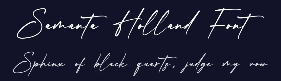 Samanta Holland Font by Rantautype — Script Handwritten Font — thumbnail 2