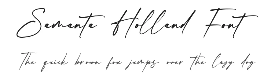 Samanta Holland Font by Rantautype — Script Handwritten Font