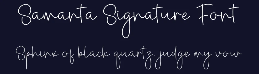 Samanta Signature Font by creativeletter — Script Handwritten Font — thumbnail 2