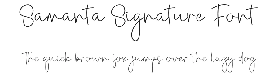 Samanta Signature Font by creativeletter — Script Handwritten Font