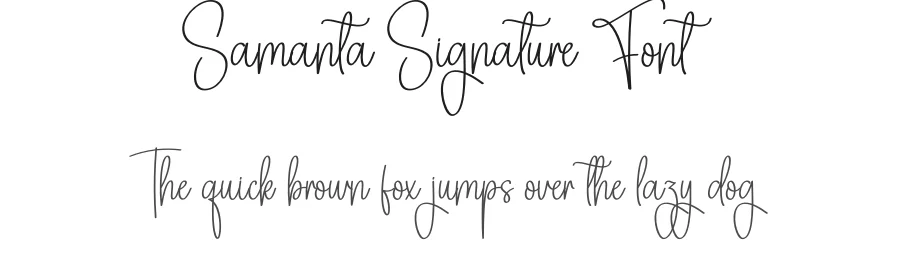 Samanta Signature Font by creativeletter — Script Handwritten Font