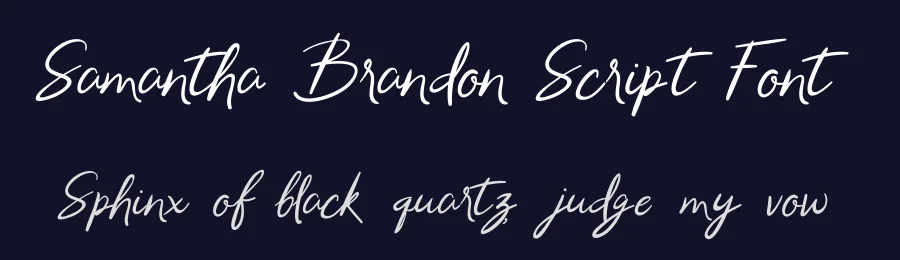 Samantha Brandon Script Font by UICreative — Script Handwritten Font — thumbnail 2