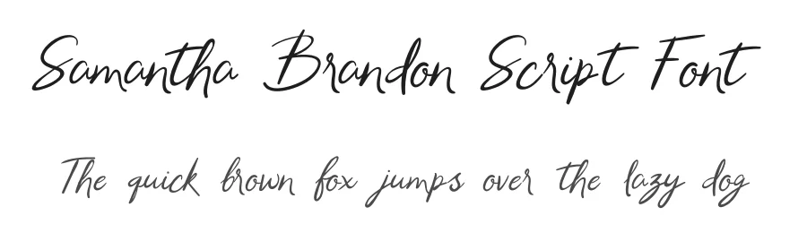 Samantha Brandon Script Font by UICreative — Script Handwritten Font