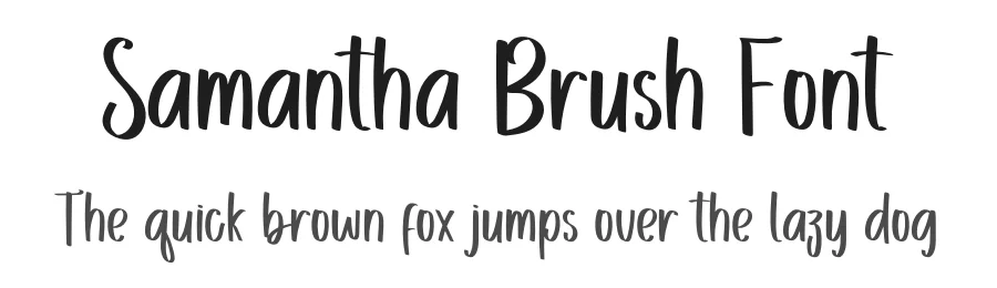 Samantha Brush Font by inermediaSTUDIO — Display Font