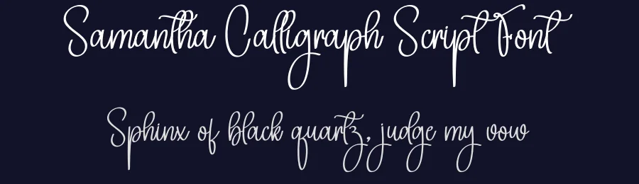 Samantha Calligraph Script Font by creativeletter — Script Handwritten Font — thumbnail 2