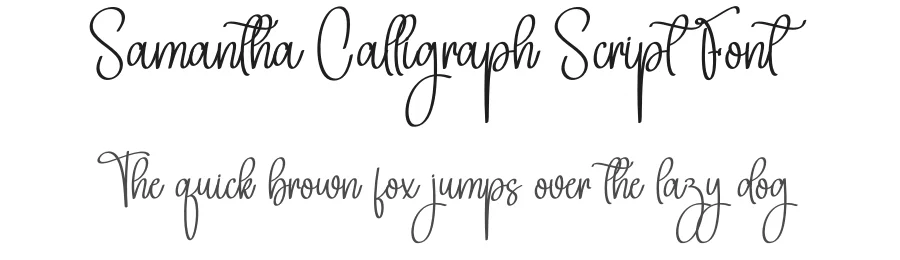 Samantha Calligraph Script Font by creativeletter — Script Handwritten Font